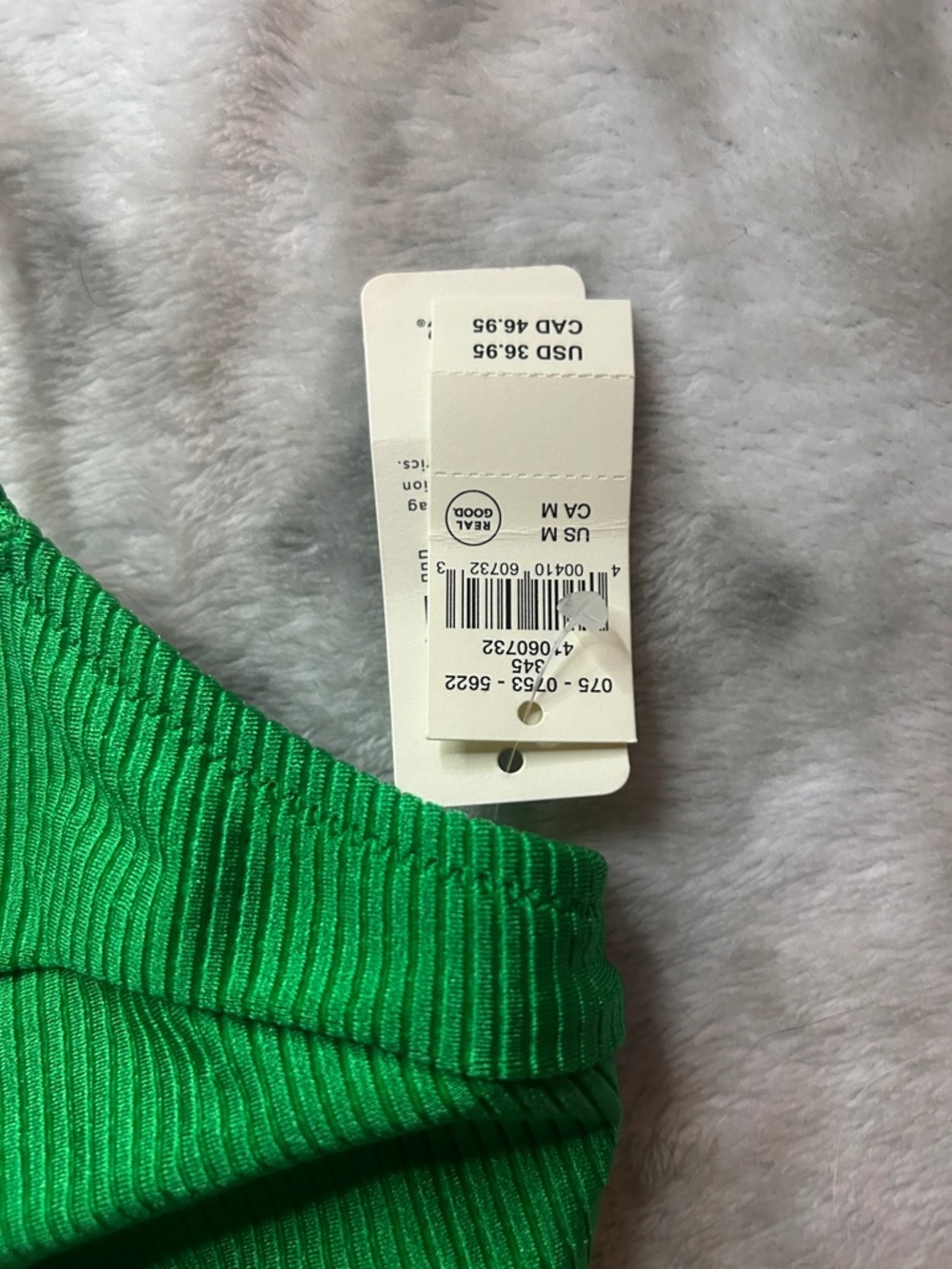 aerie Green Ribbed Bikini Top - Picture 2 of 4